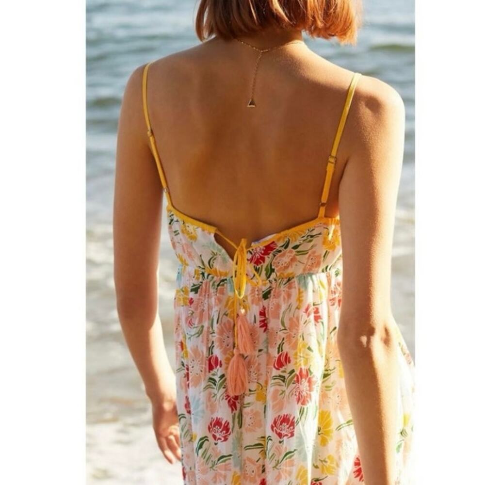 Anthropologie Ro’s Garden Florida Floral Maxi Dress Size L - Picture 7 of 14